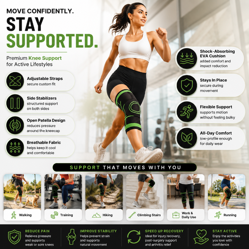 Knee Stabilizer with Flexible Support