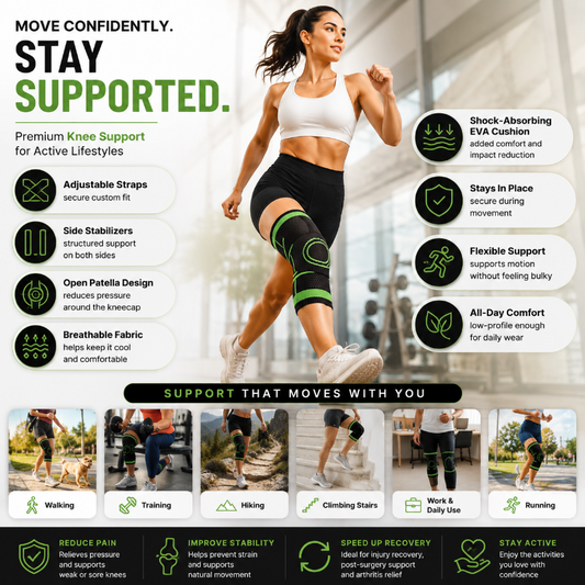 Knee Stabilizer with Flexible Support