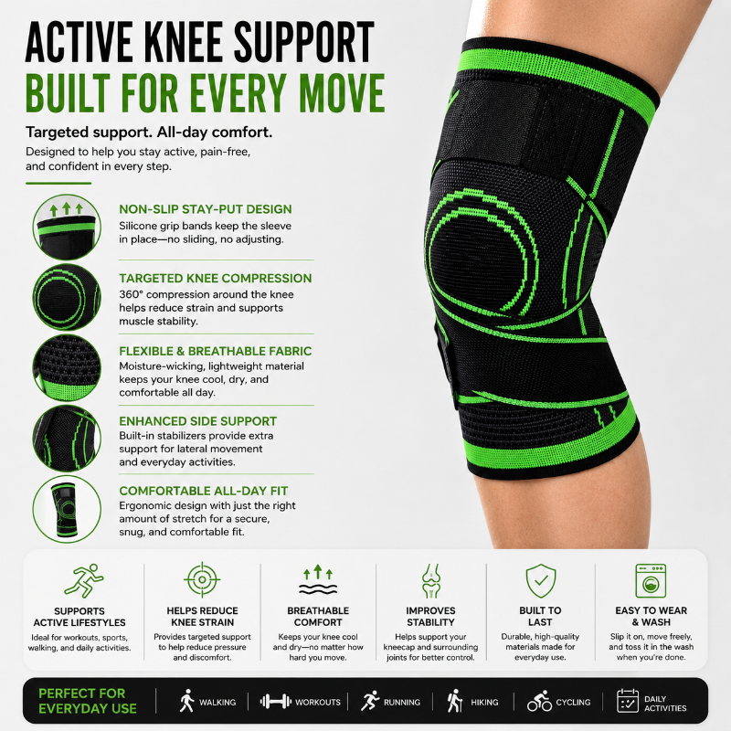 Knee Stabilizer with Flexible Support