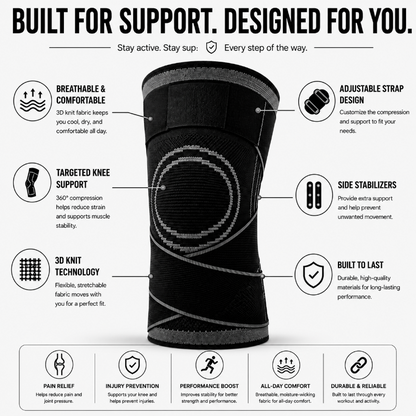 Knee Stabilizer with Flexible Support