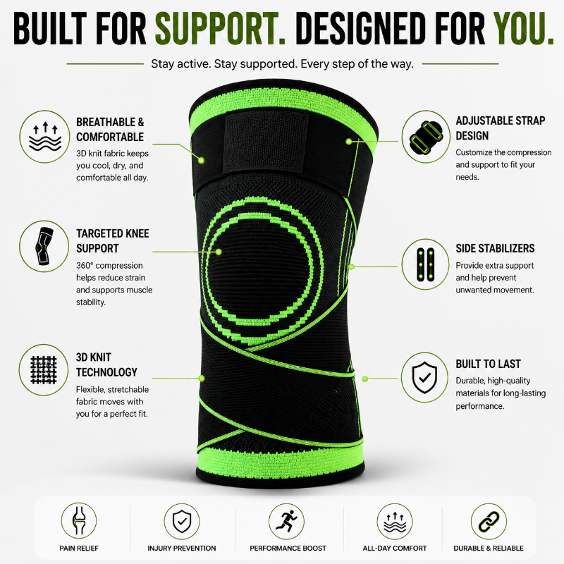 Knee Stabilizer with Flexible Support