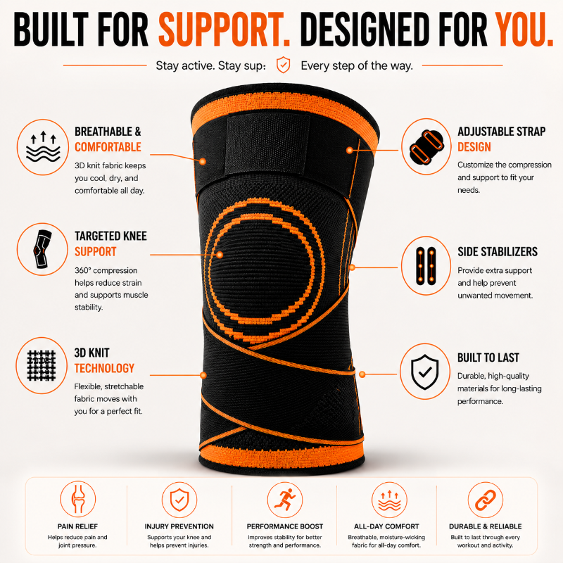 Knee Stabilizer with Flexible Support